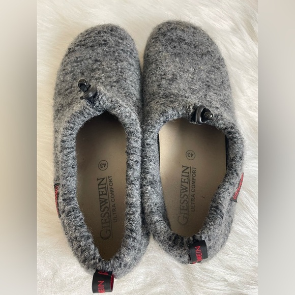 Giesswein Men\'s Gray Wool Slip-On Casual slippers 10 main image 10